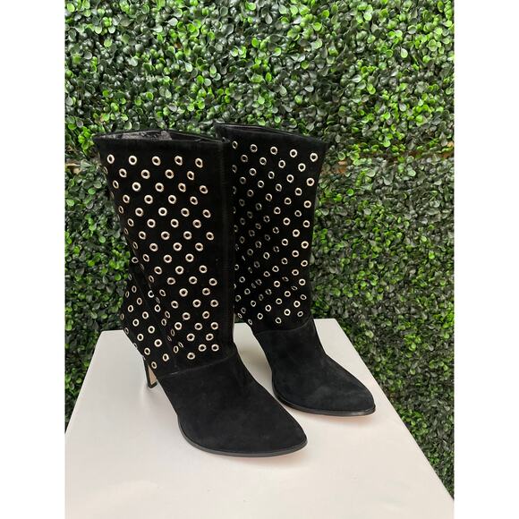 BCBGeneration Mid Calf Black Suede Boot Women’s Size 10M - Picture 3 of 8